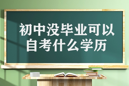 初中没毕业可以自考什么学历（初中没毕业提升学历的途径）