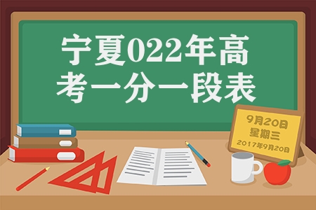 宁夏公布2023年普通高考一分一段表