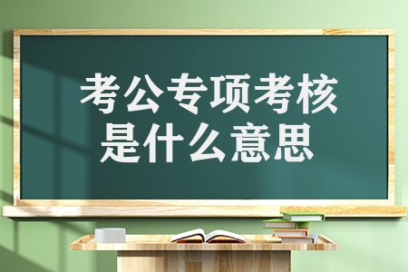 考公专项考核是什么意思（如何理解平时专项定期相互关系）