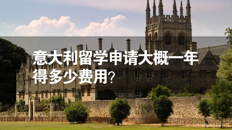 意大利留学申请大概一年得多少费用？