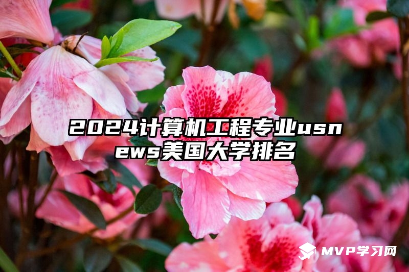 2024计算机工程专业usnews美国大学排名