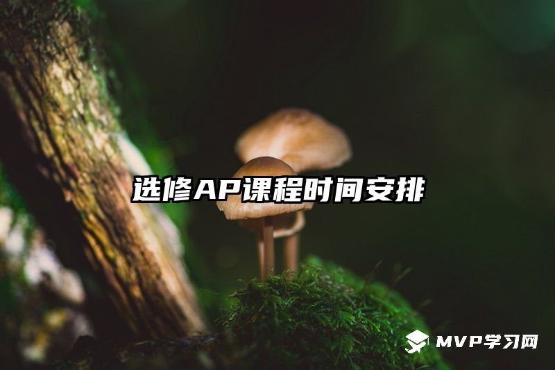 选修AP课程时间安排
